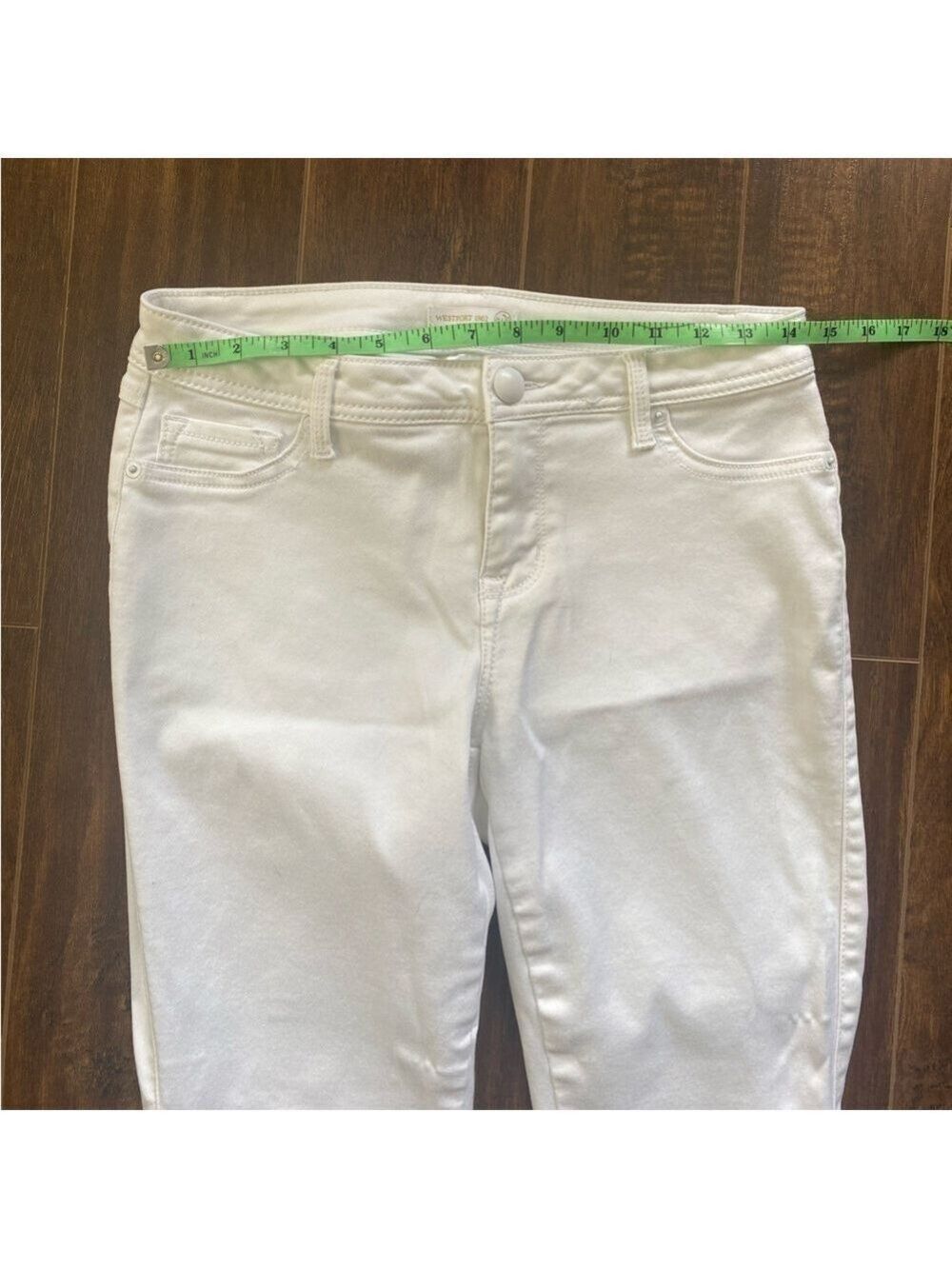 Westport 1962 White Skinny Capri Jeans Size 6 - Picture 6 of 10